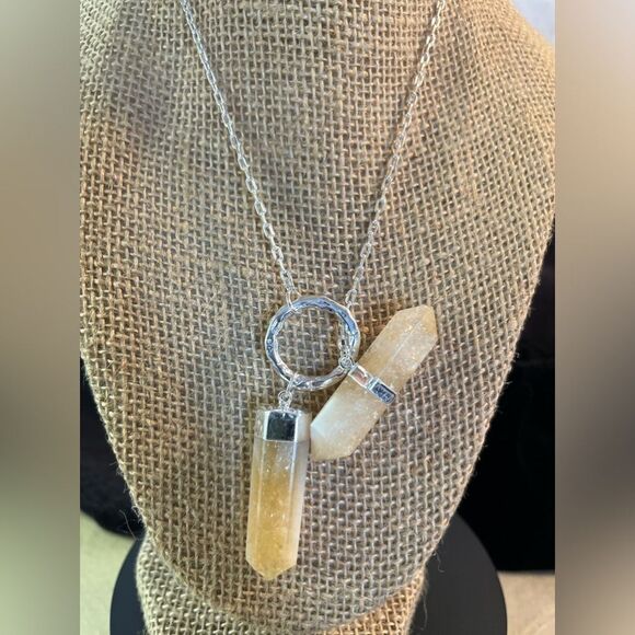 Brazilian Citrine 35inch Necklace in Silvertone 110.50ctw - Picture 3 of 13